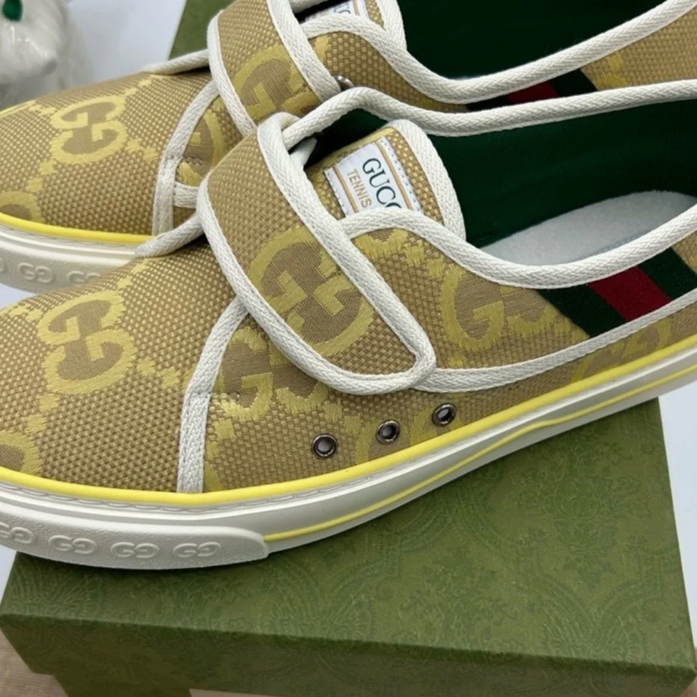 Gucci Women's tennis 1977 original canvas sneakers . Size 40.5 - Picture 3 of 8